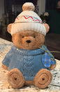 New Home for the Holidays viral ceramic winter hat teddy bear cookie jar Christmas decor