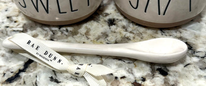 New Rae Dunn ceramic SWEET / JAM container set, clay bottom