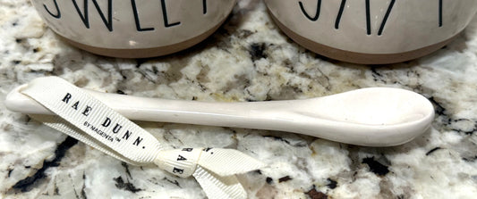 New Rae Dunn ceramic SWEET / JAM container set, clay bottom