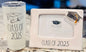 New Rae Dunn ceramic 4x6 insert photo frame & 17oz stainless travel cup CLASS OF 2025