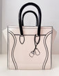 New ceramic white/black handbag purse vase