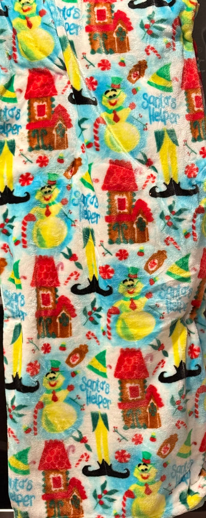 New Elf Movie green christmas movie throw blanket bedding 60x70  SANTA’S HELPER