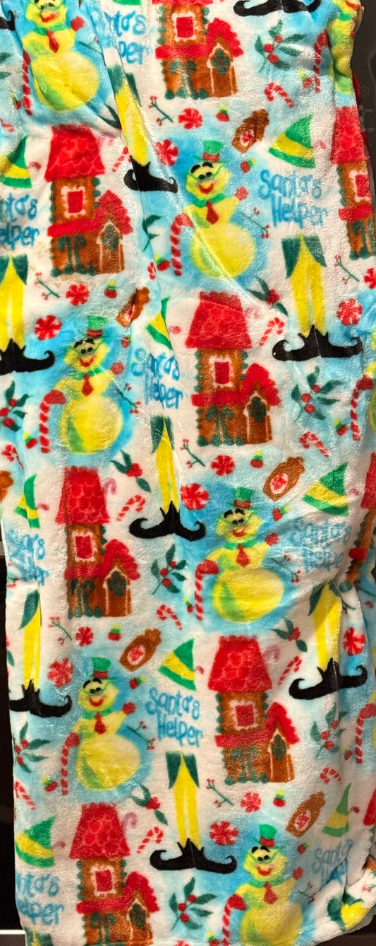 New Elf Movie green christmas movie throw blanket bedding 60x70  SANTA’S HELPER