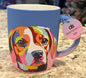 New soft touch dog face coffee mug-beagle