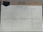 New gold trim weekly tear-off desk calendar 🗓️ 2025-2026