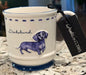 New Dwell Studios ceramic coffee mug DACHSHUND