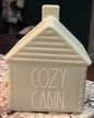 New Rae Dunn green ceramic 8” fall decor COZY CABIN