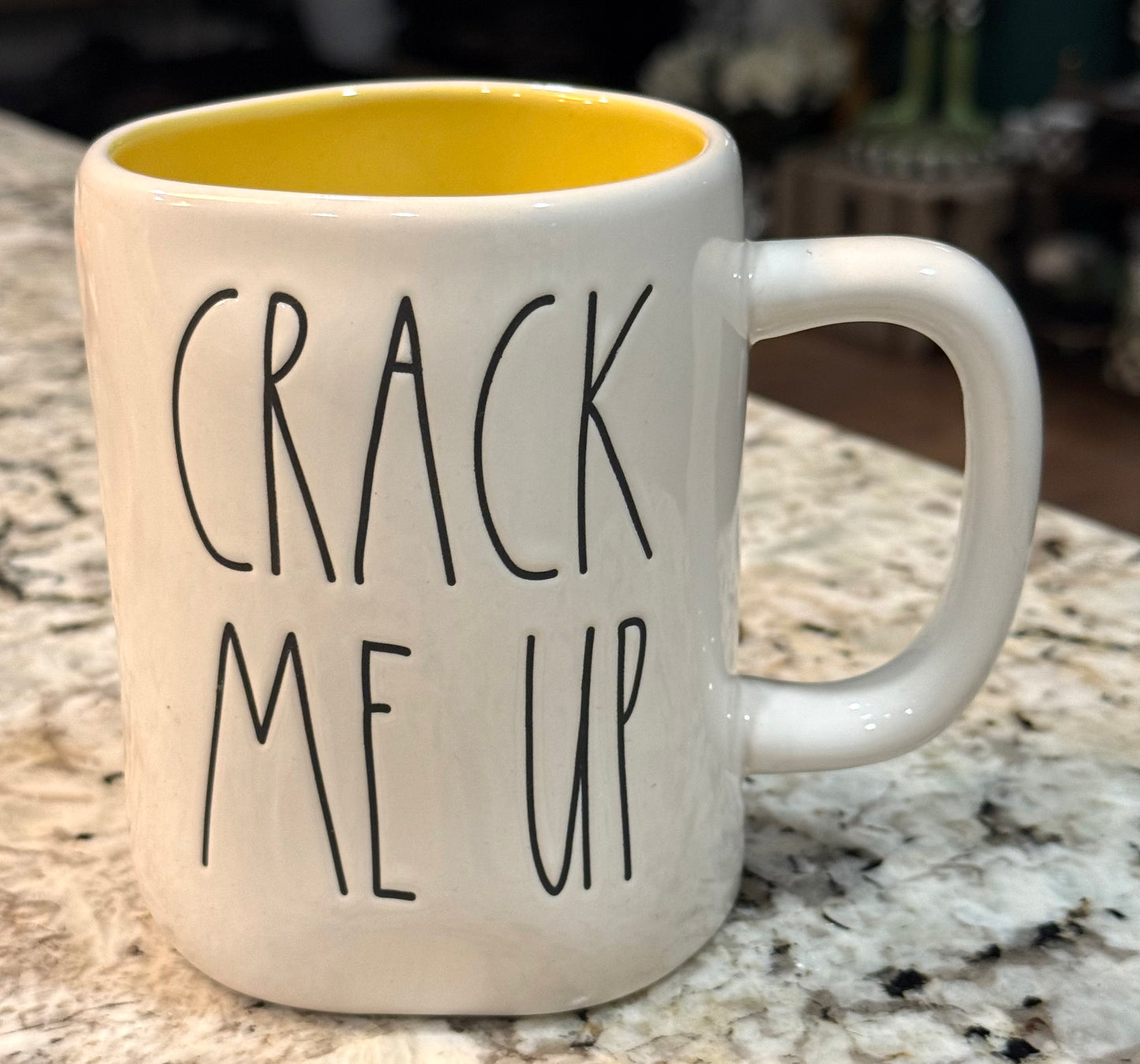 New Rae Dunn ceramic Easter coffee mug CRACK ME UP