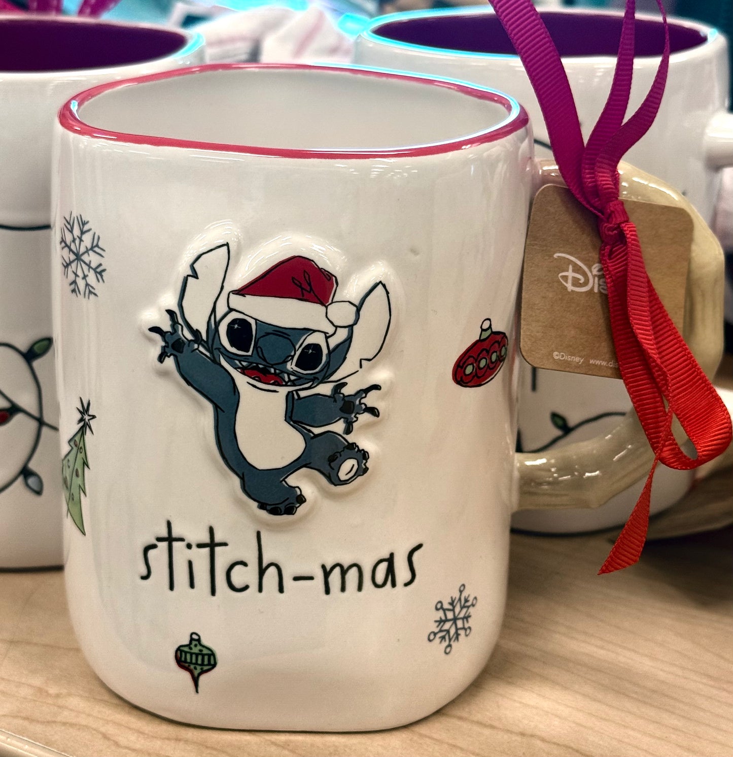 New Rae Dunn x Lilo & Stitch ceramic coffee mug STITCHMAS