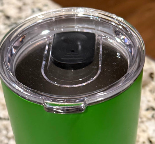 New Rae Dunn St. Patrick’s Day green insulated stainless tumbler IRISH COFFEE.