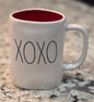 New Rae Dunn white ceramic coffee mug XOXO 💋