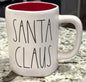 New Rae Dunn white ceramic SANTA CLAUS coffee mug