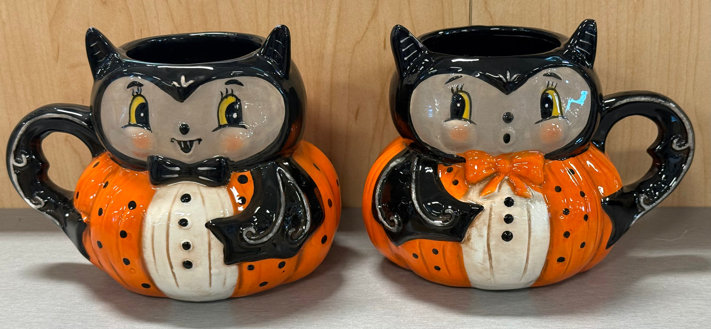 New release Joanna Parker ceramic bat coffee mug set Halloween decor