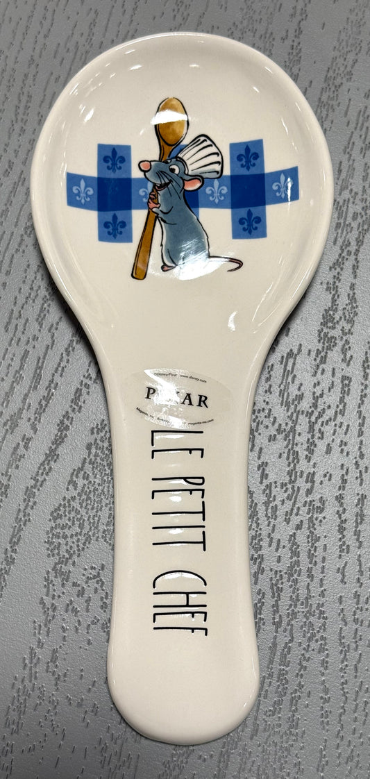 New Rae Dunn x Pixar’s Ratatouille ceramic spoon rest LE PETITE CHEF
