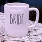 Rae Dunn white ceramic coffee mug BRIDE