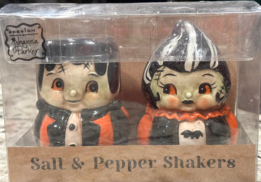New Joanna Parker Frankenstein salt & pepper shaker set