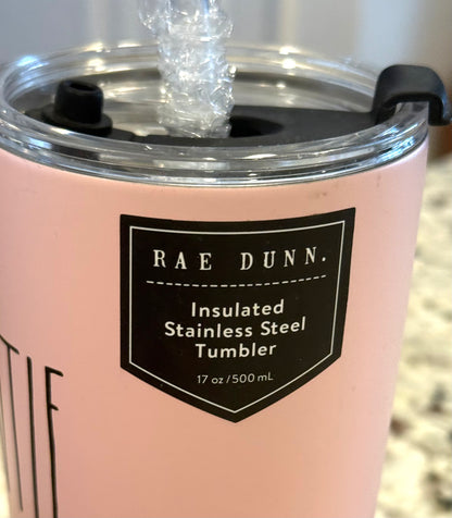 New pink insulated stainless tumbler 17oz GRANDMA