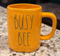 Rae Dunn yellow ceramic coffee mug BUSY BEE 🐝