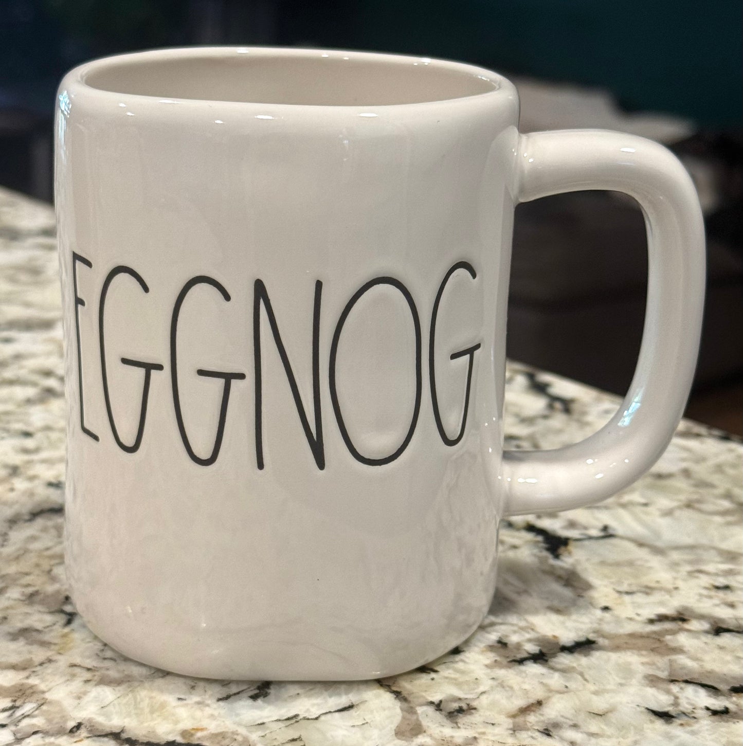 New Rae Dunn white ceramic EGGNOG coffee mug