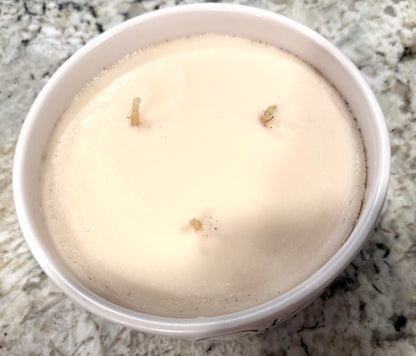 New Rae Dunn white Halloween ceramic fall candle SPOOKY HAZELNUT PUMPKIN