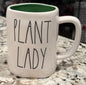New Rae Dunn white ceramic coffee mug PLANT LADY