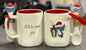 New Rae Dunn white ceramic coffee mug Lilo and Stich red interior MERRY STITCH-MAS