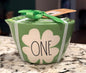 New Rae Dunn green ceramic St. Patrick’s Day shamrock measuring cup set