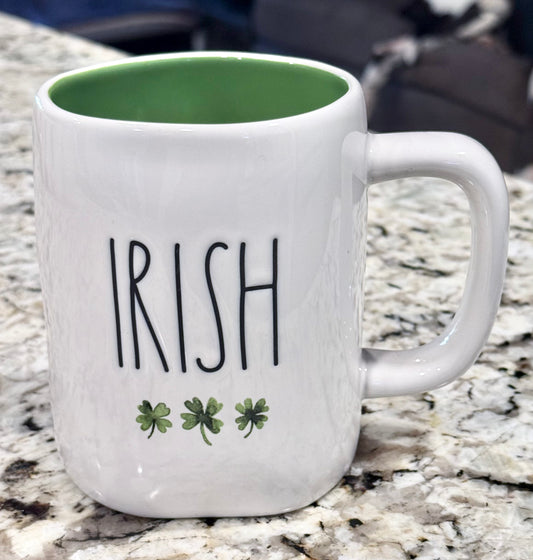 New Rae Dunn St. Patrick’s Day ceramic coffee mug IRISH