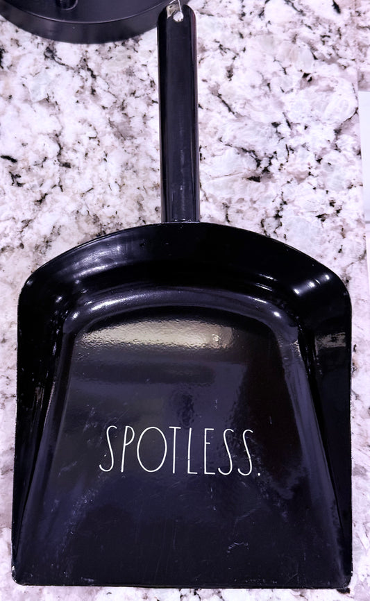 Rae Dunn black metal dust pan (small scratches-seen in photo) SPOTLESS