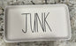 Rae Dunn white ceramic 8x5 tray JUNK