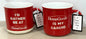 New 2-piece red ceramic coffee mug gift set HOMEGOODS