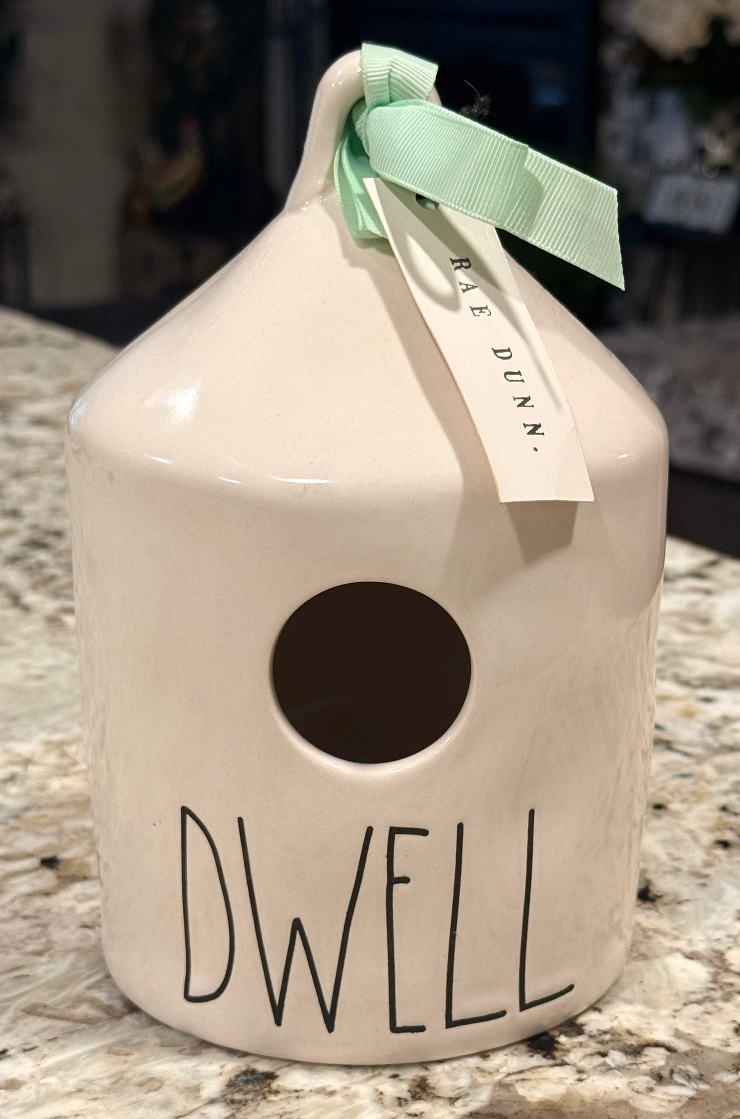 New Rae Dunn white ceramic birdhouse DWELL