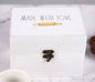 New Rae Dunn Made with Love White Farmhouse Recipe storage Box