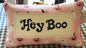 New 9x15 pink ghost Halloween needle point hook throw pillow decor HEY BOO