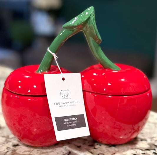New Farmhouse 14oz Fruit Punch scented double cherry 🍒 candle