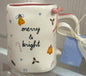 New Rae Dunn ceramic Christmas coffee mug MERRY AND BRIGHT