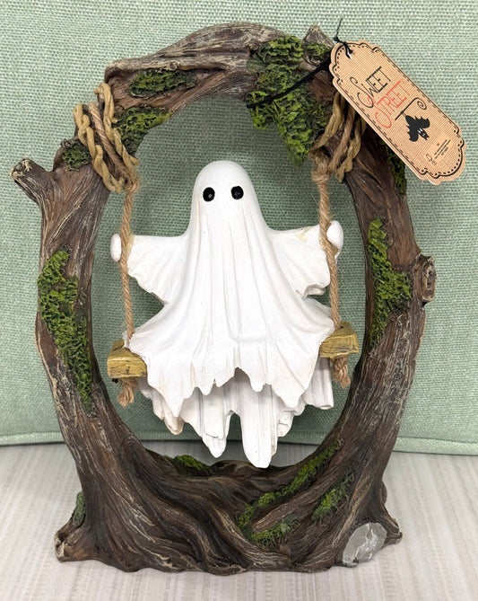 New Sweet Street 12” swinging tree Halloween ghost decor