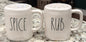 New Rae Dunn white ceramic seasoning Shaker set SPICE/RUB