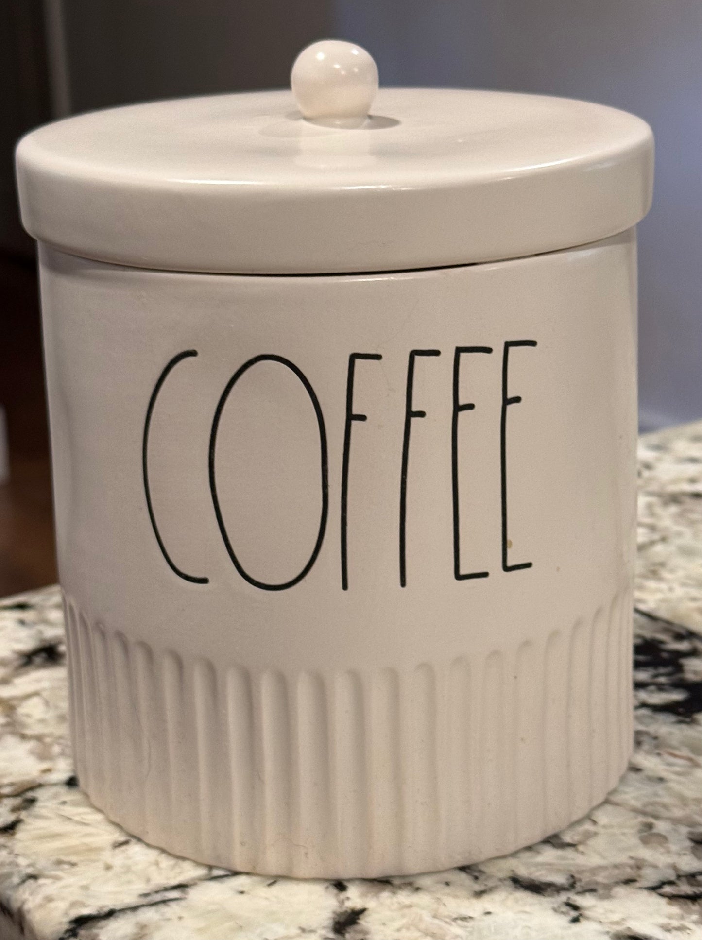 New Rae Dunnn ceramic 6.5” COFFEE storage canister