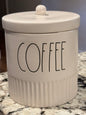New Rae Dunnn ceramic 6.5” COFFEE storage canister