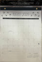 New Rae Dunn 17 month Bamboo hanging calendar-strawberry