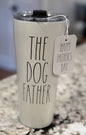 New Rae Dunn 17oz stainless travel cup THE DOG FATHER
