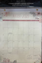 New Rae Dunn 17-month Bamboo hanging calendar-floral