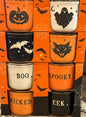 New Rae Dunn typewriter Halloween ramekin set (photo shows both sides of dishes)