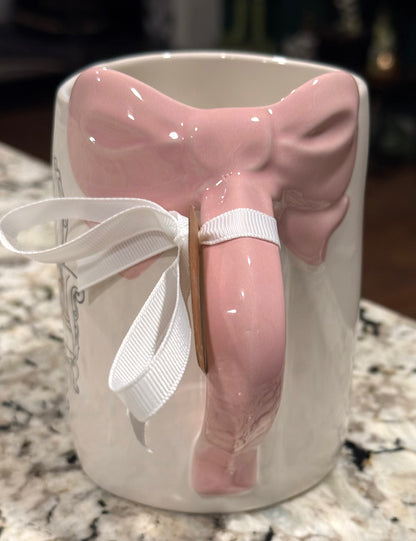 New Rae Dunn white ceramic Aristocats coffee mug CAT LIFE