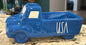 New Rae Dunn blue ceramic USA truck July 4th patriotic decor