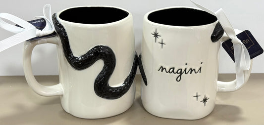 New Rae Dunn x Harry Potter white ceramic mug with snake NAGINI