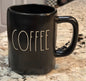 New Rae Dunn black ceramic mug COFFEE