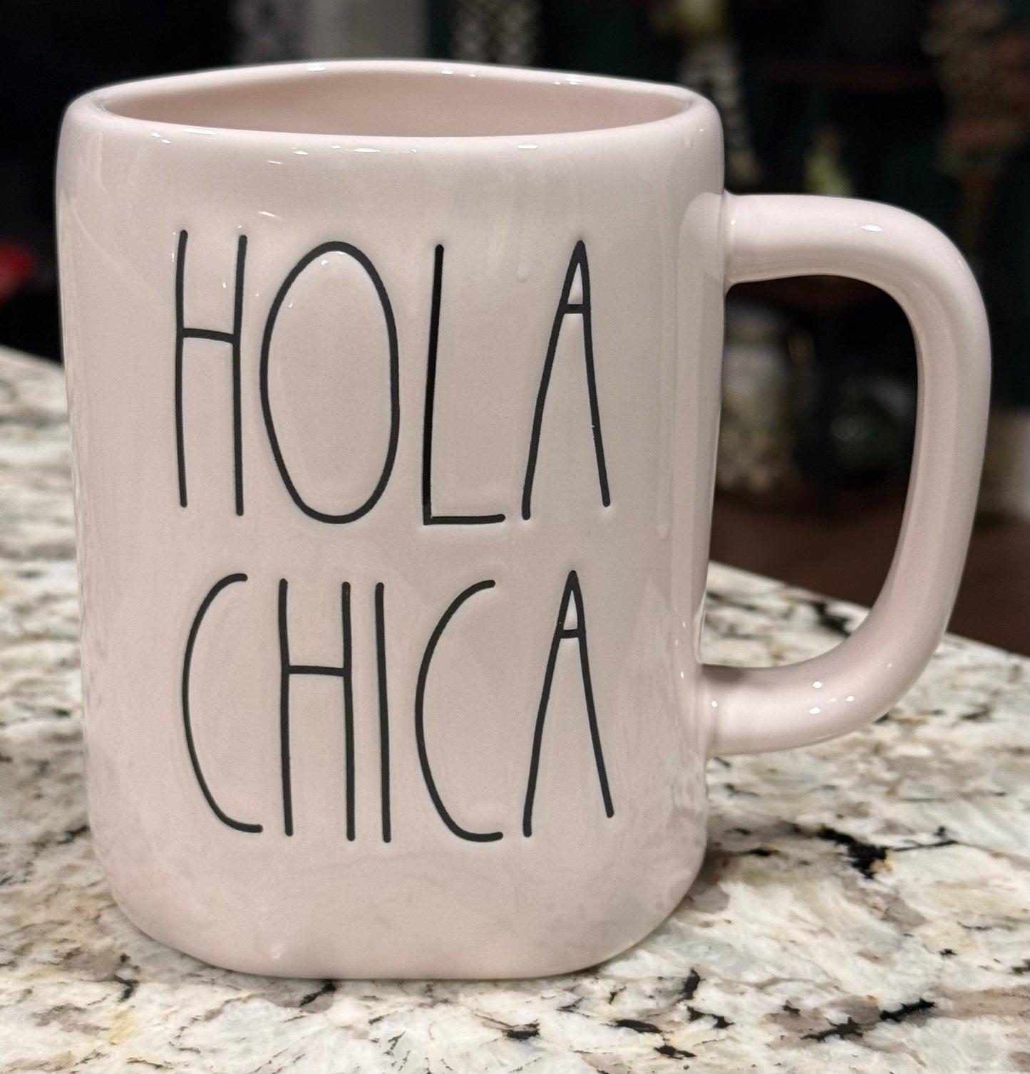 New Rae Dunn white ceramic coffee mug HOLA CHICA