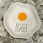 New Rae Dunn ceramic EGGS plate
